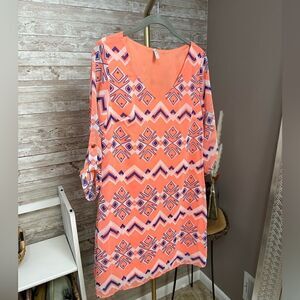 PinkBlush 3/4 Sleeve Dress - Medium